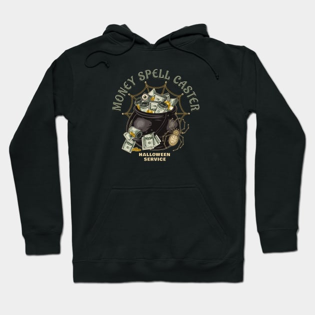 Witch cauldron with cash money Hoodie by OA_Creation